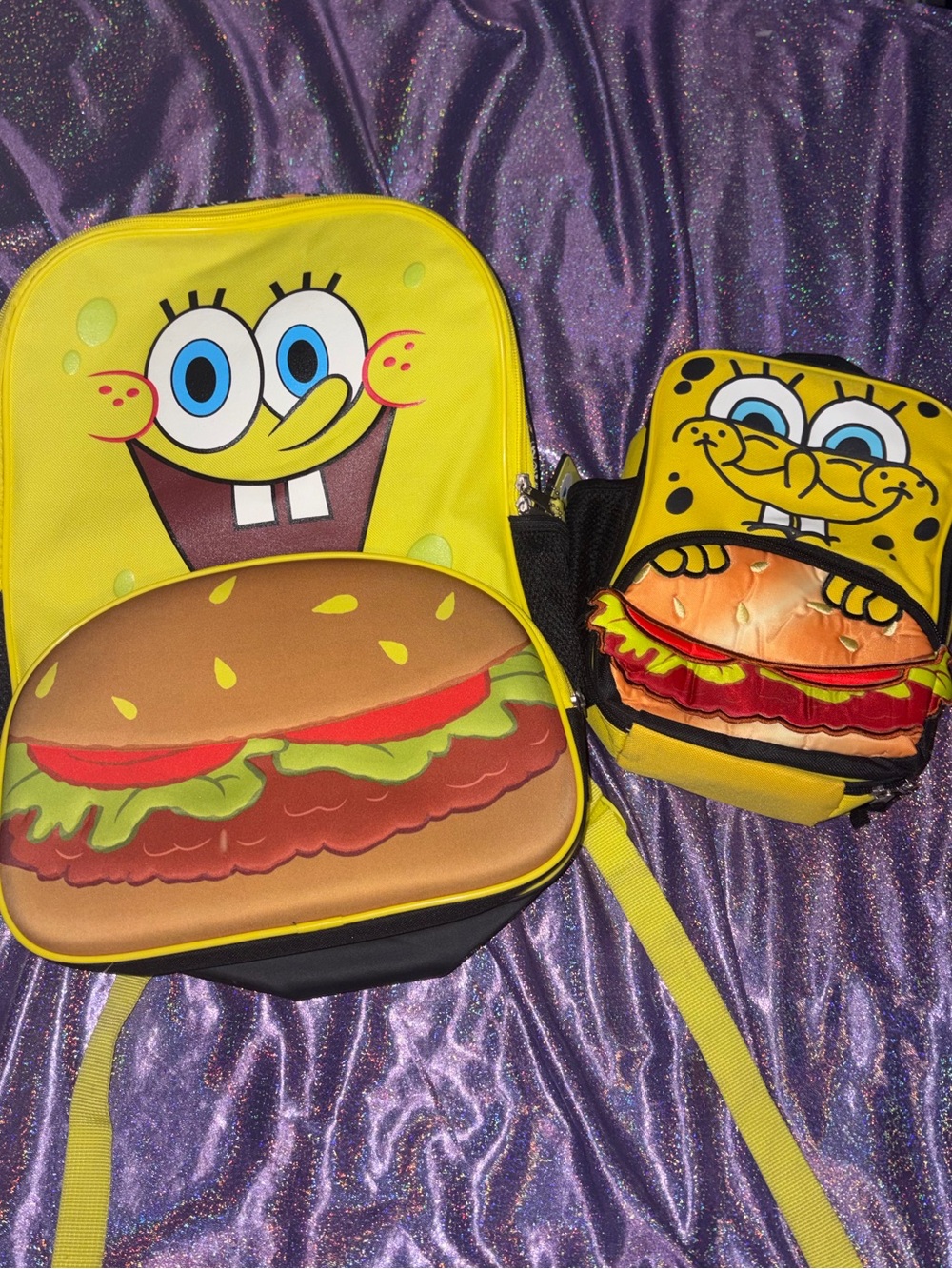 SpongeBob Krabby Patty Backpack Set
